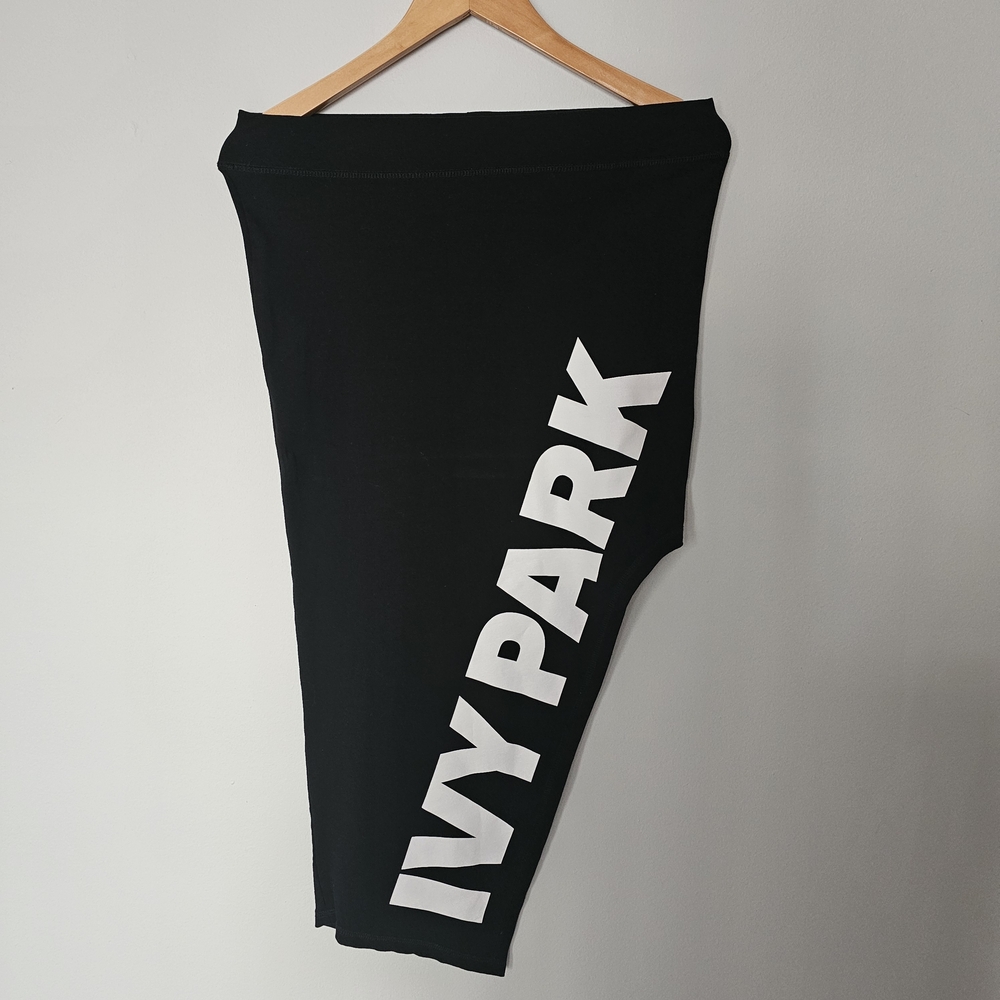 IVY PARK Asymmetrical Black Skirt